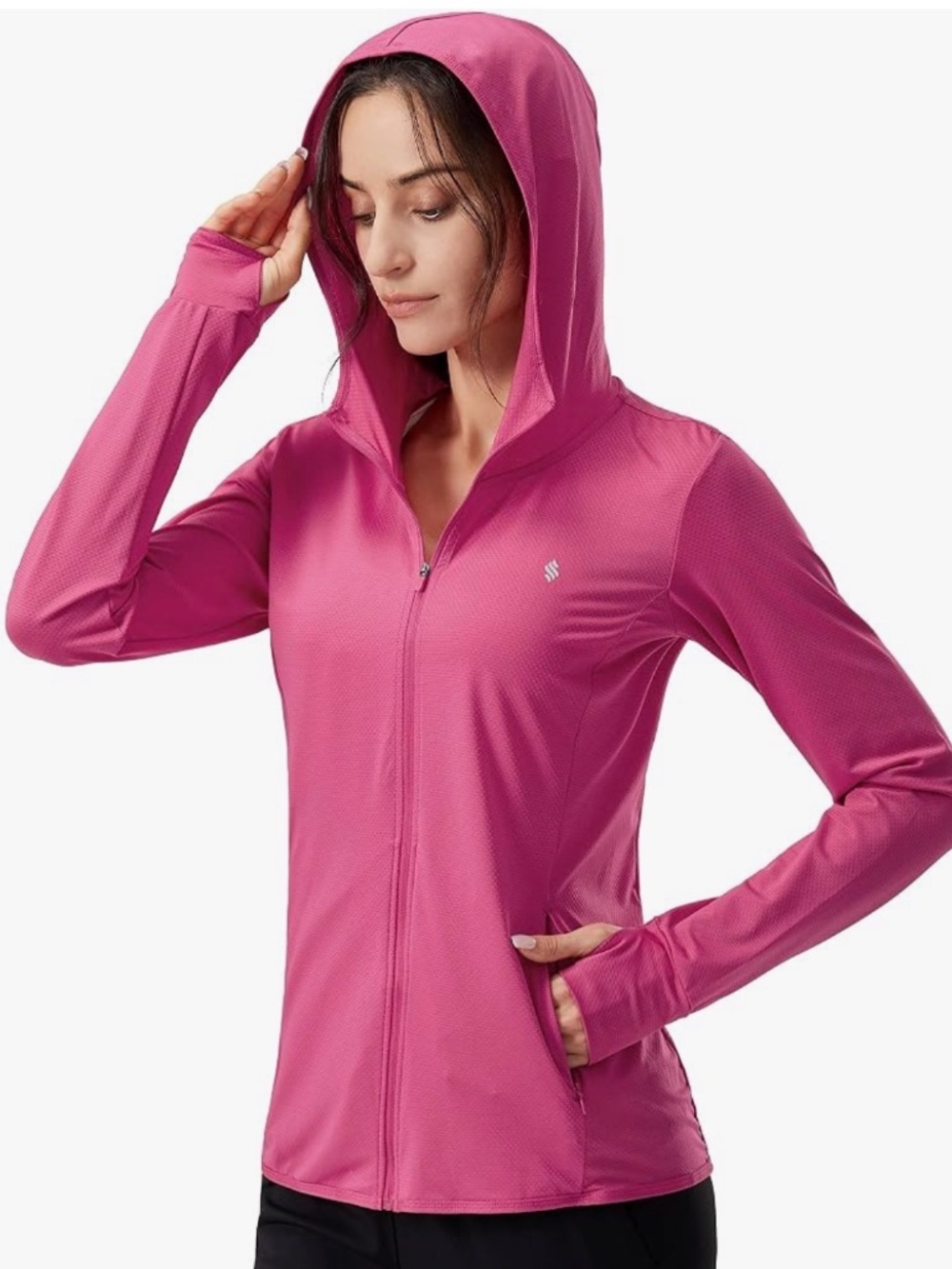 Soothfeel Hoodie NWT Lightweight Long Sleeve UPF 50+ Pink Medium